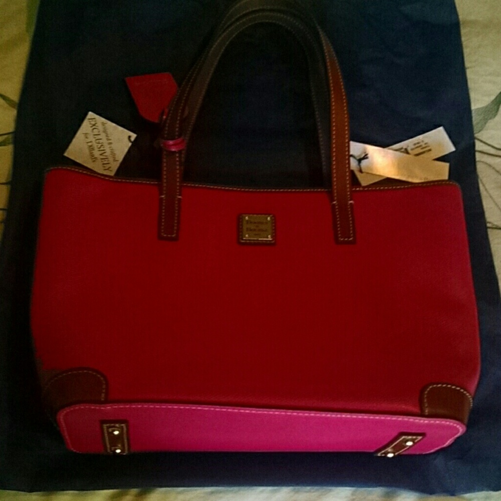 Dooney & Bourke Charleston Shopper Fuchsia